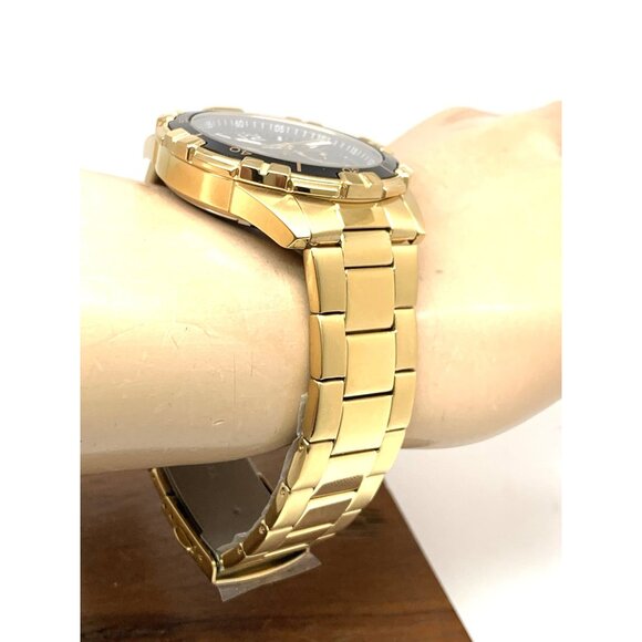 Timex Men's Watch TW2T50800 Quartz Black Dial Gold Tone Stainless Steel 45mm - Picture 12 of 14